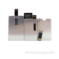 Unidad flash USB de tarjeta de metal